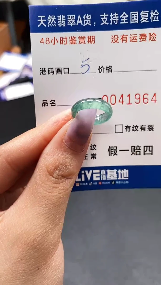 未镶嵌戒指翡翠天然A货翡翠1964
