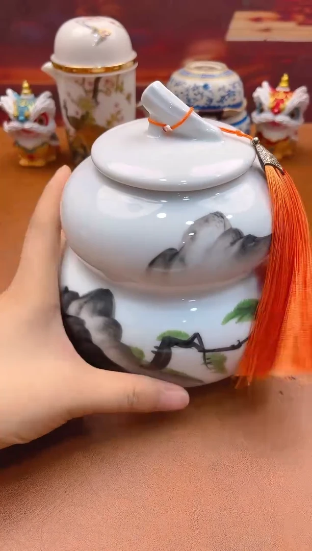 陶瓷茶具摆件旅行套组