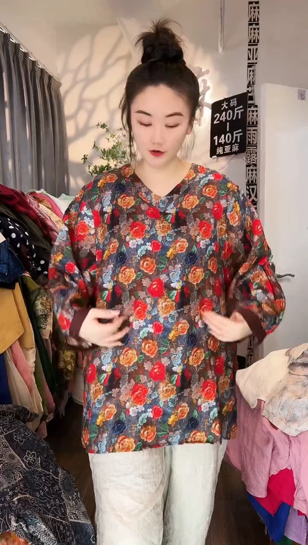 亚麻汉麻苎麻大码女装。