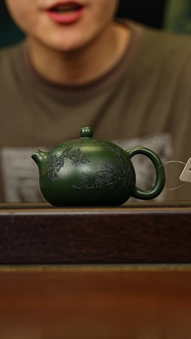 茶壶紫砂宜兴原矿 手工 紫砂壶容量300CC