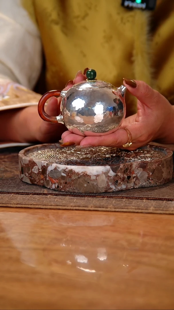 盛唐工坊 足银999 手工泡茶壶西施