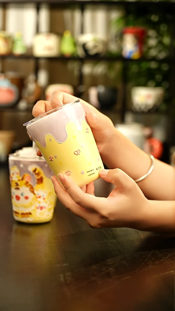 摆件拉布布手作随行杯