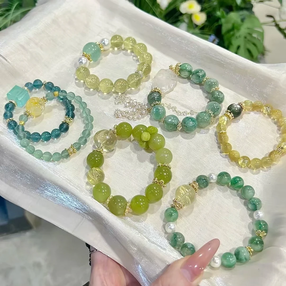 天然水晶手串多样性发一[直播间现场拍对应价格备注编号]