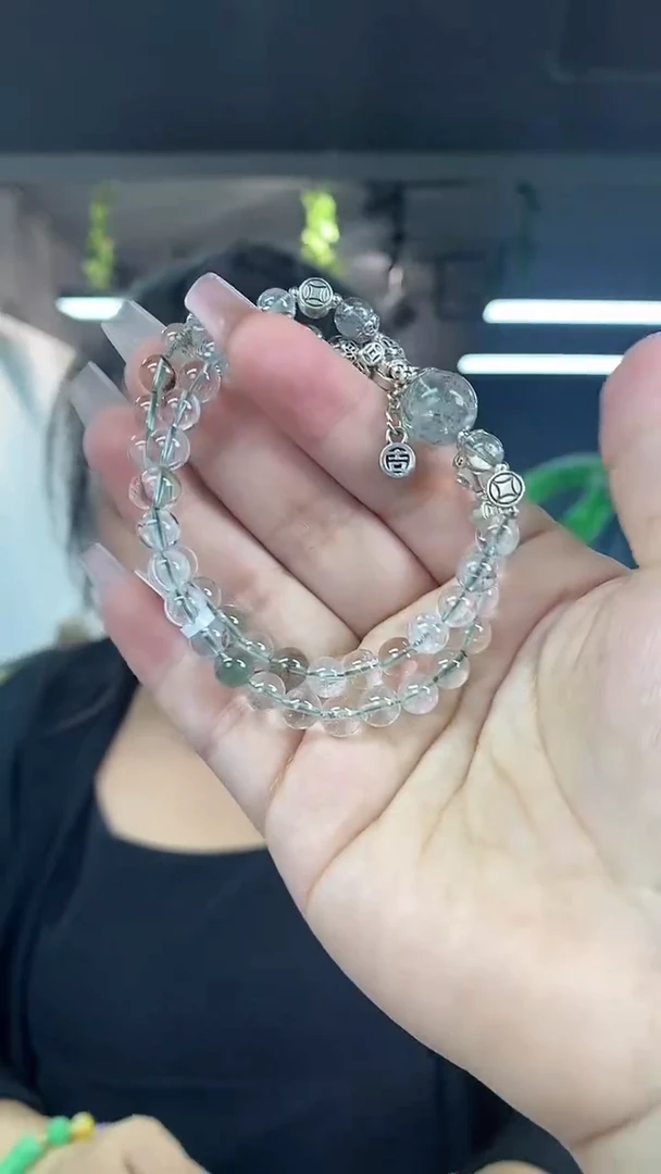 水晶手链未镶嵌多样性发其一颜色微差