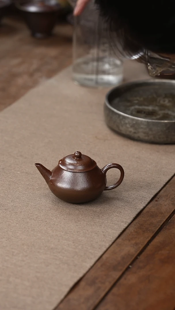 茶壶紫砂柴烧小梨