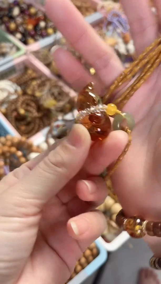 橄榄核手串/手链橄榄核竹节搭配葫芦项链 5