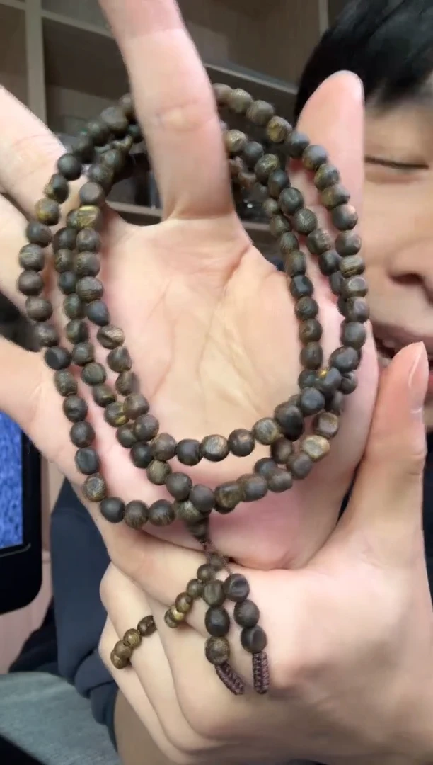 沉香手串06咖啡豆多圈17克+ 多样性发其一