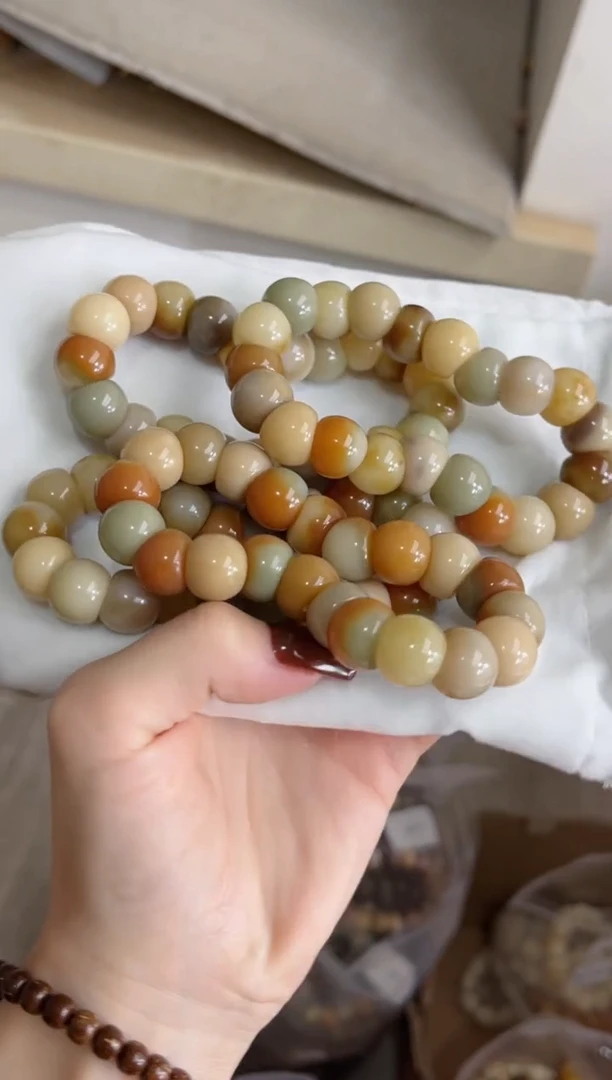 手串菩提根/象牙果v57玉化大肠13mm手串