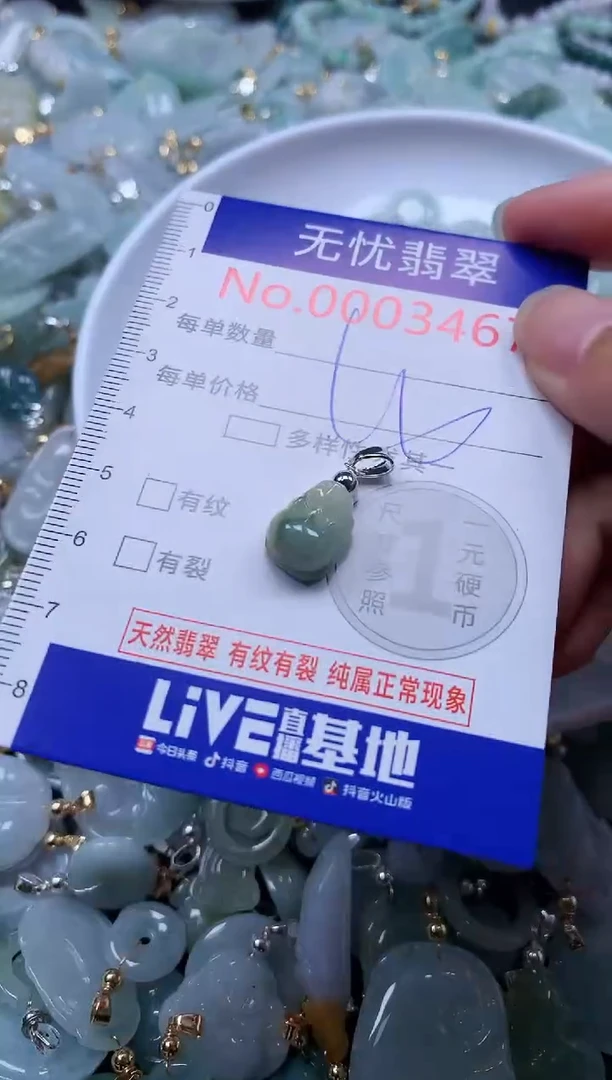 翡翠未镶嵌吊坠(不含链)3467