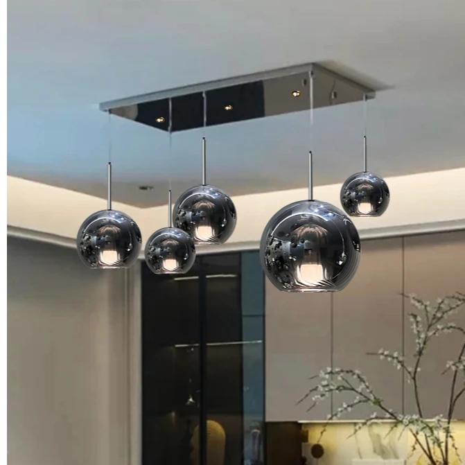 熔岩餐厅吊灯设计师客厅现代简约吧台别墅岛台高级感超亮餐桌灯