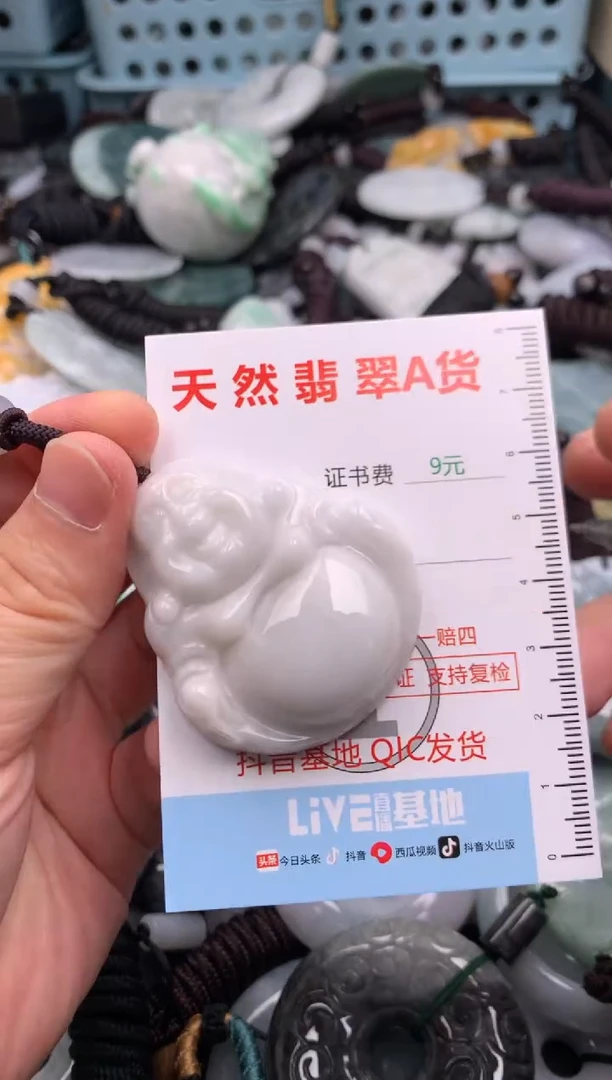 翡翠未镶嵌吊坠(不含链)1