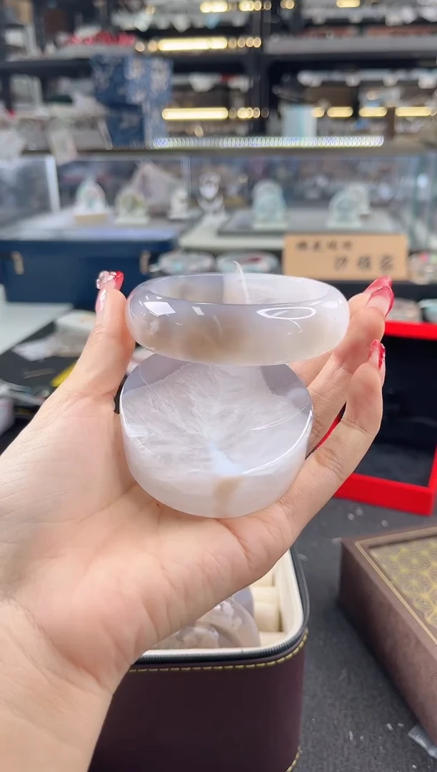 未镶嵌手镯石英质玉61圈口（赠品镯心）6240228