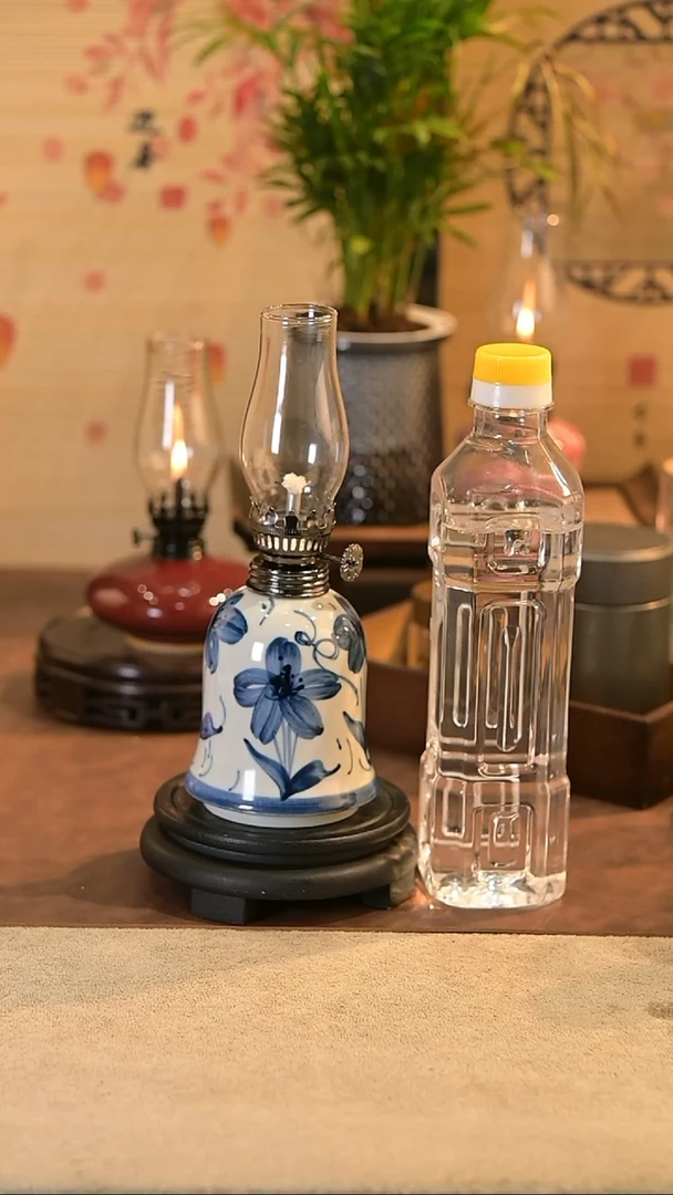 景德镇陶瓷油灯摆件