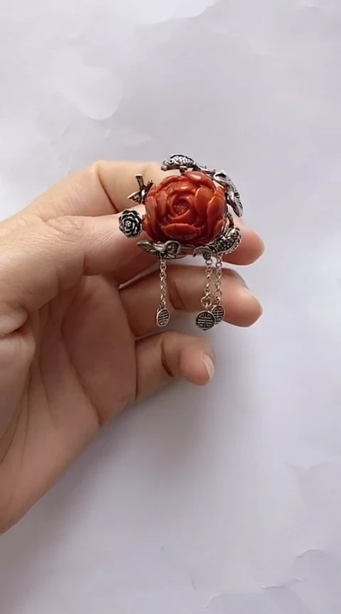 【闪购商品】南红玛瑙戒指银S925镶嵌南红玛瑙戒指