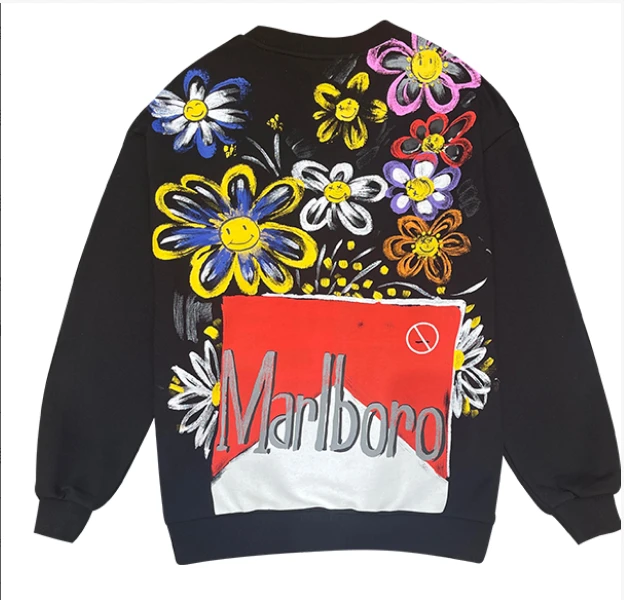 2025秋冬新品太阳花卫衣W1014