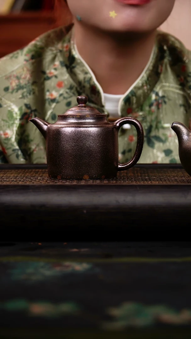 茶壶紫砂贝壳烧 高笠帽