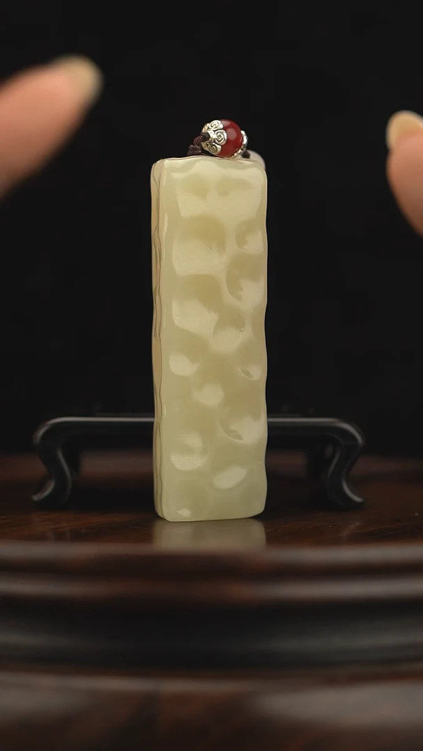 玉【小奶酪】天然玉石手把件