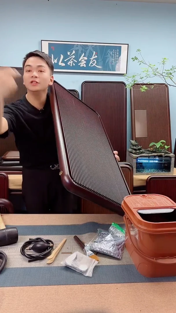 100*50*5千川大板红色款式茶盘