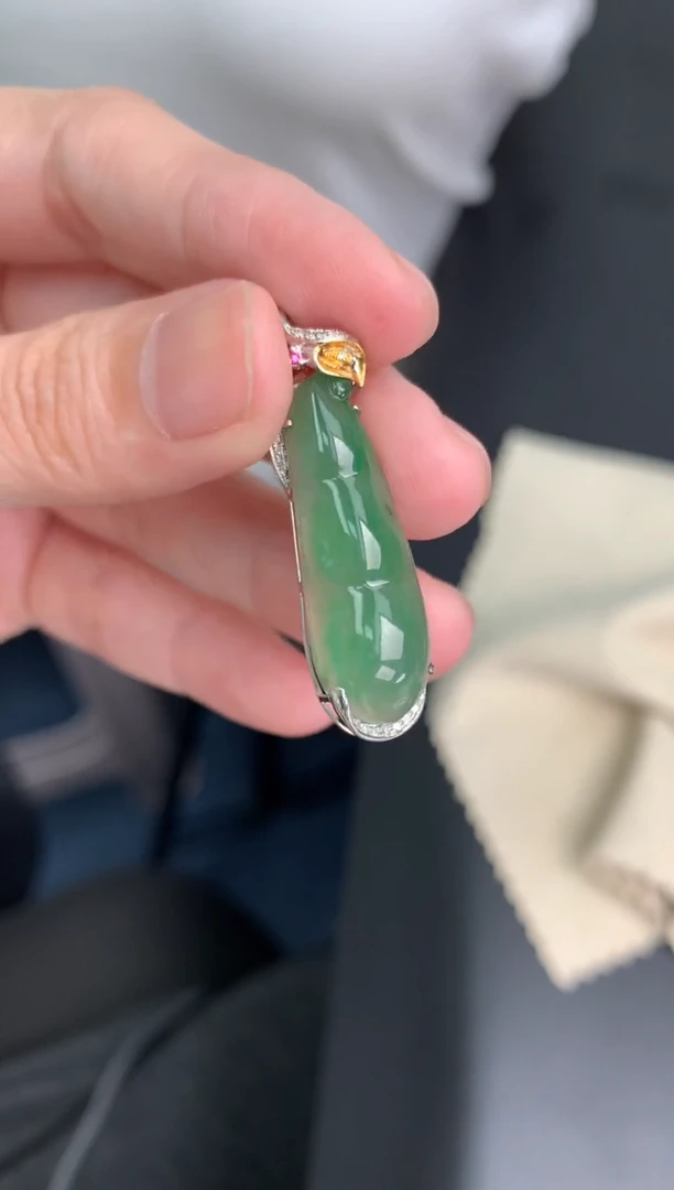 【闪购商品】定制翡翠18K金镶嵌模式推广期24小时鉴赏期