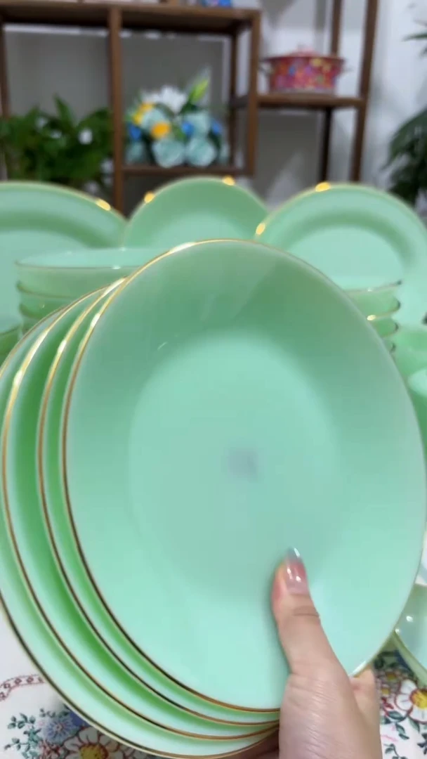 8英寸深盘4个  玉瓷【贝美】