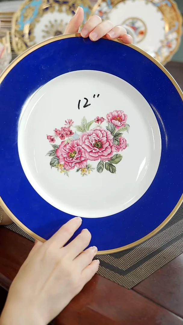 瓷片12英寸平盘1个