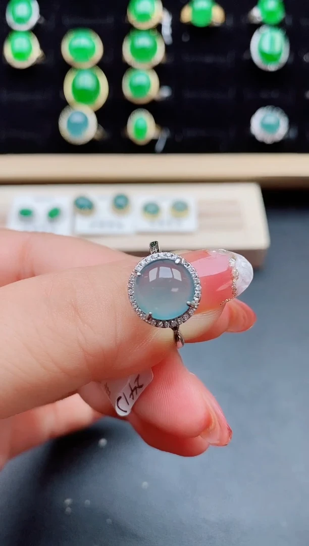 【闪购商品】翡翠戒指银S925镶嵌5085580