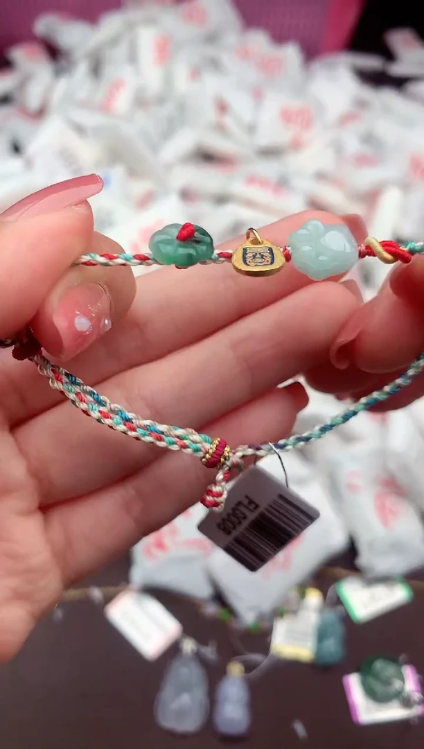 【闪购商品】翡翠手绳银S925镶嵌一