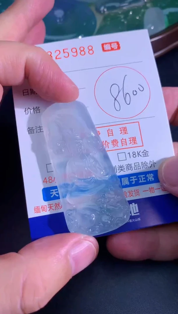 颈饰未镶嵌翡翠天然A货翡翠
