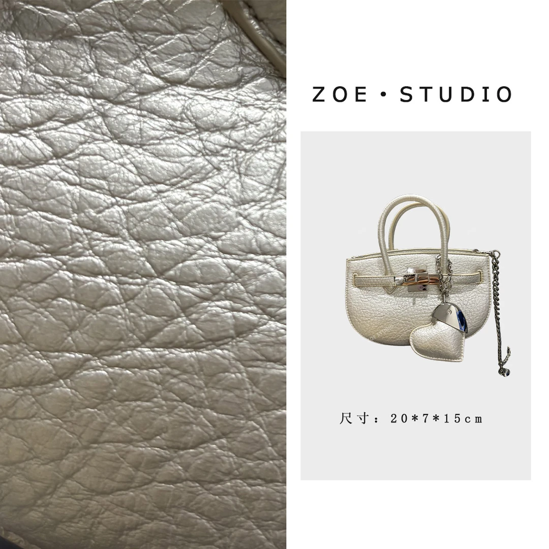 【佐伊甄选】SD-5513-芭蕾银轻奢女士经典小众斜挎斜跨包包