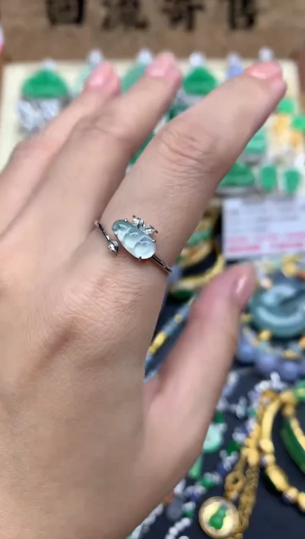 【闪购商品】翡翠戒指18K金镶嵌336-中国好珍宝