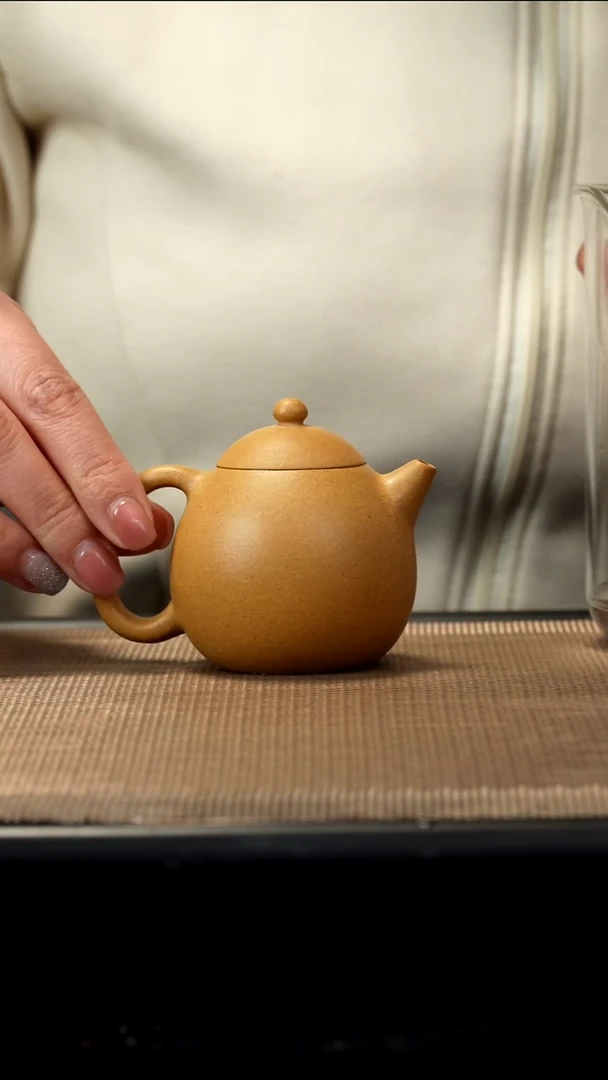 紫砂茶盏黄金段老段100CC