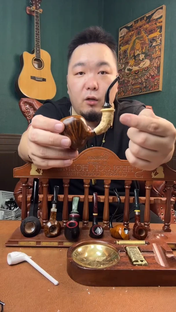 石楠木木雕款意大利进口石楠木烟斗