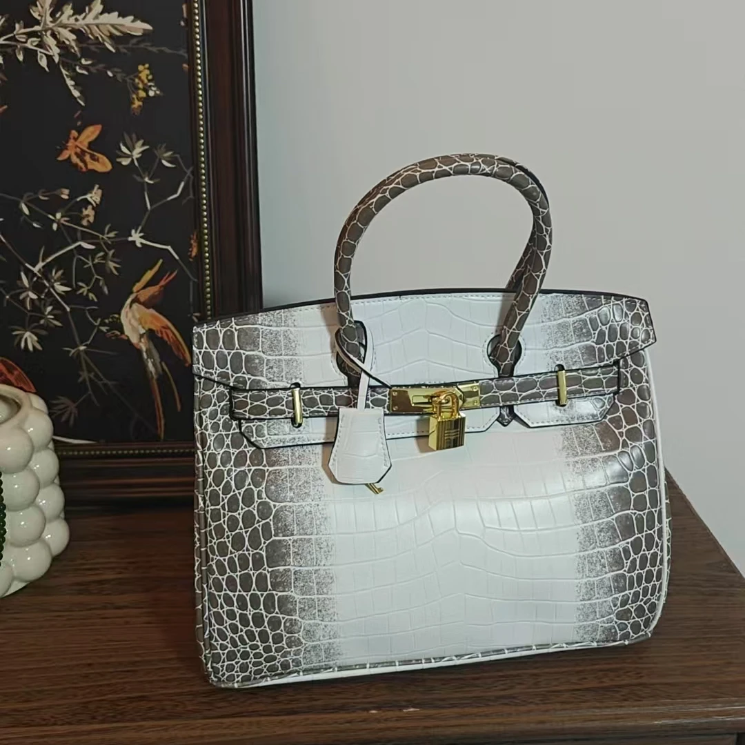 鳄鱼纹时尚轻奢单肩经典喜马拉雅1067