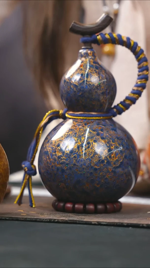 【闪购商品】WM221漆艺酒葫芦不包手串及旋转底座