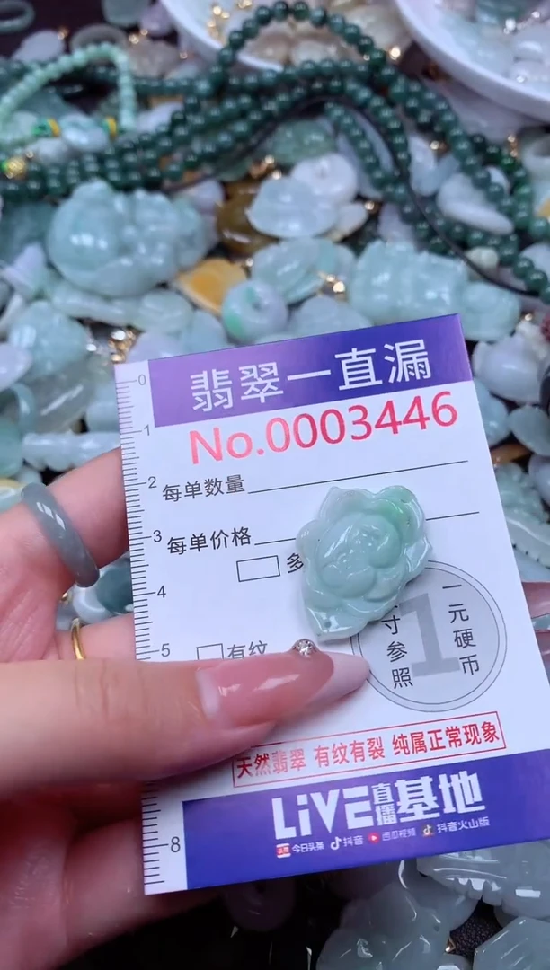 翡翠未镶嵌吊坠(不含链)3446