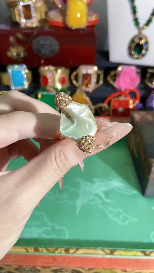 铜合金合成立方氧化锆戒指
