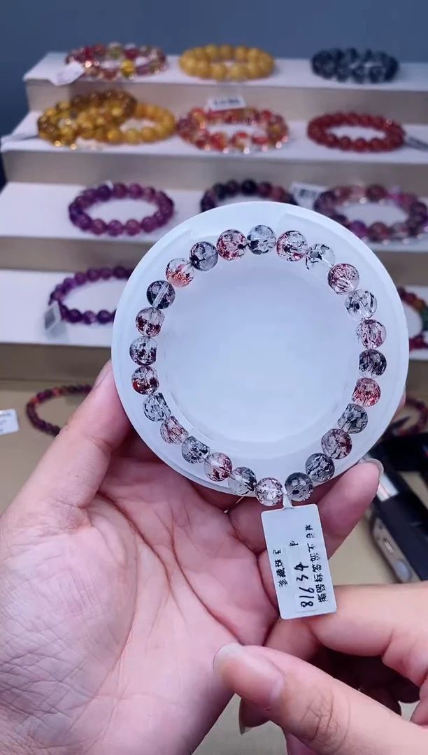 未镶嵌手链水晶毒液超七单圈7m+