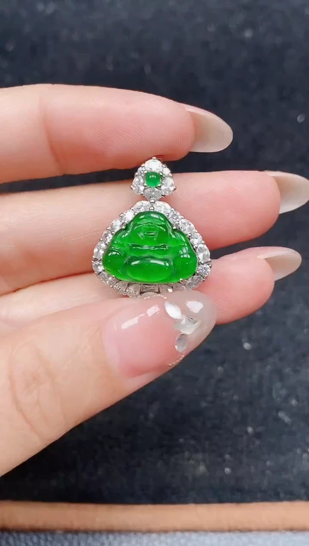 颈饰未镶嵌翡翠天然A货翡翠 保A保真