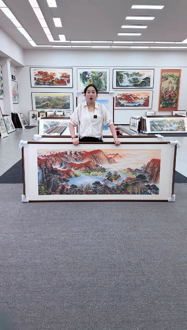 国画鸿运当头219*88