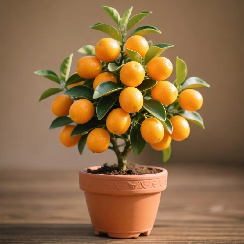 四季开花好养的盆栽树苗室金桔树