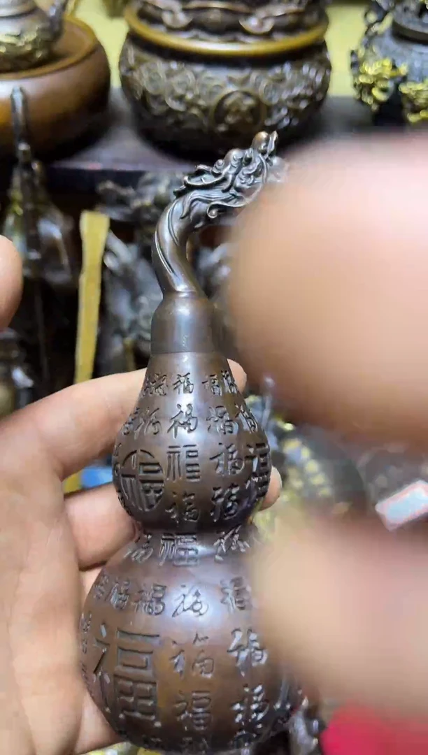 龙头百福葫芦精品铜器点击下单