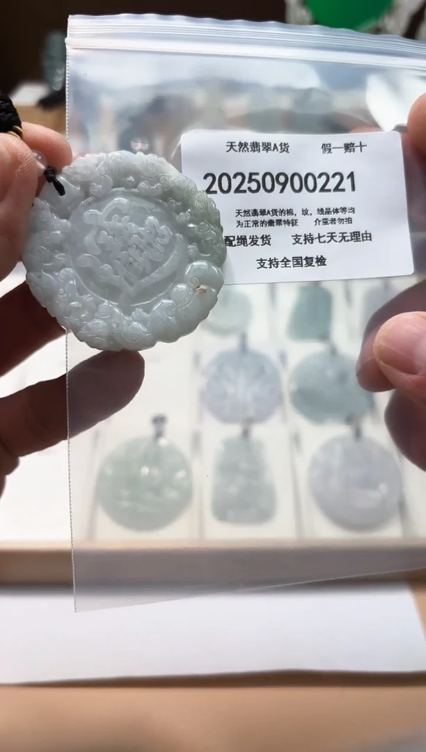 颈饰未镶嵌翡翠天然A货翡翠20250902