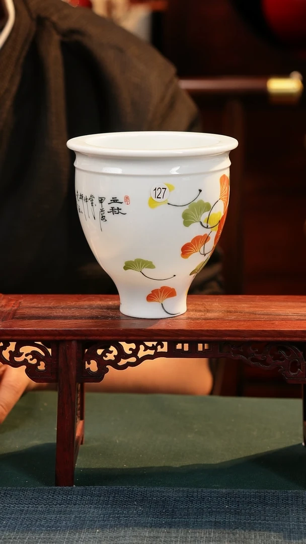 【闪购商品】摆件釉下五彩纯手工手绘原创瓷器