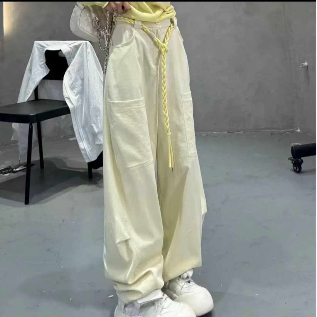 【琳琳原创】19157#美式弯刀工装裤休闲裤女