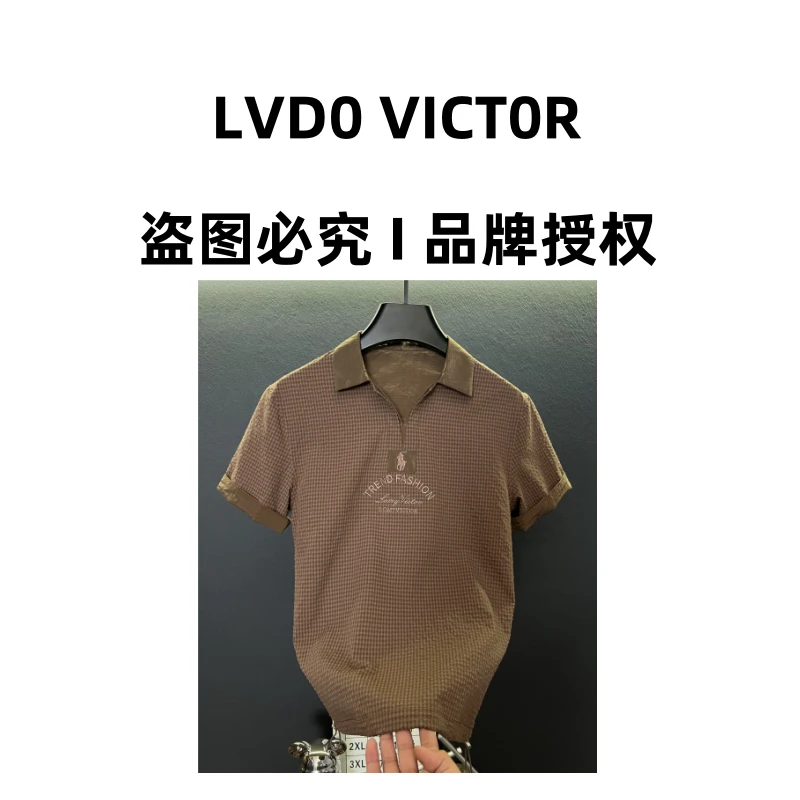 【LVDO VICTOR】夏季短袖潮流polo半袖时尚百搭男士T恤【048】