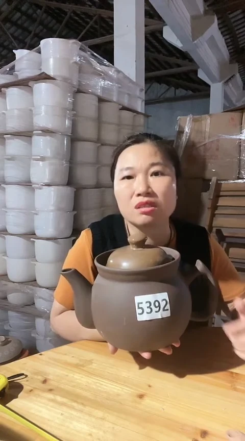 陶5392瑕疵紫砂养生壶