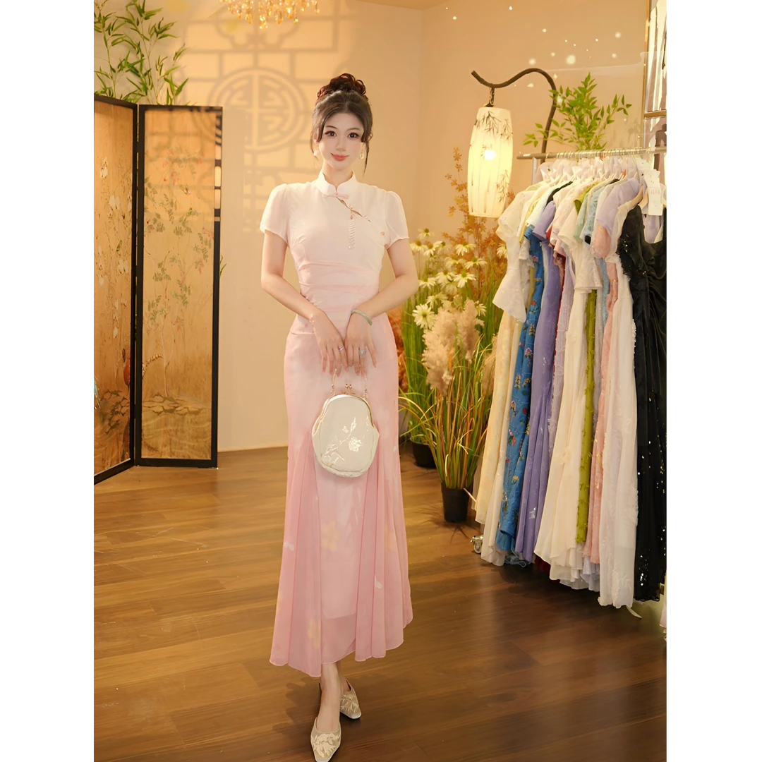 【张小小】桃花酿-1187 连衣裙（YQ820）-123cm