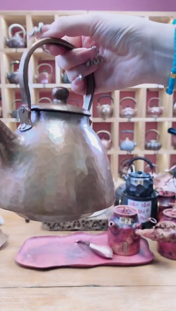 【闪购商品】提梁加厚手工小号老铜壶  特1