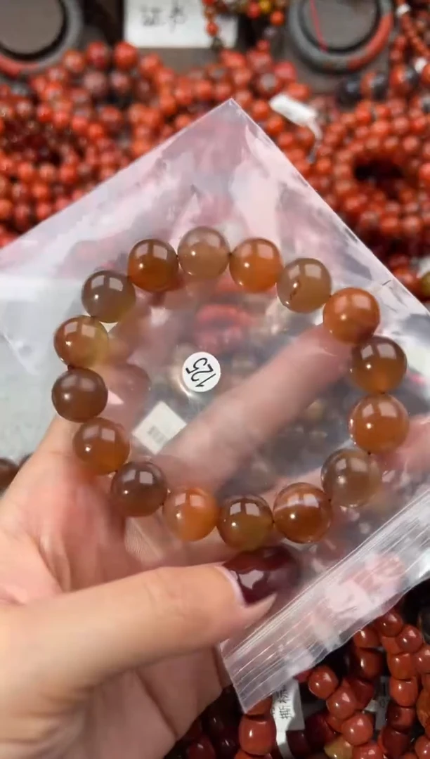 未镶嵌手串南红玛瑙13+