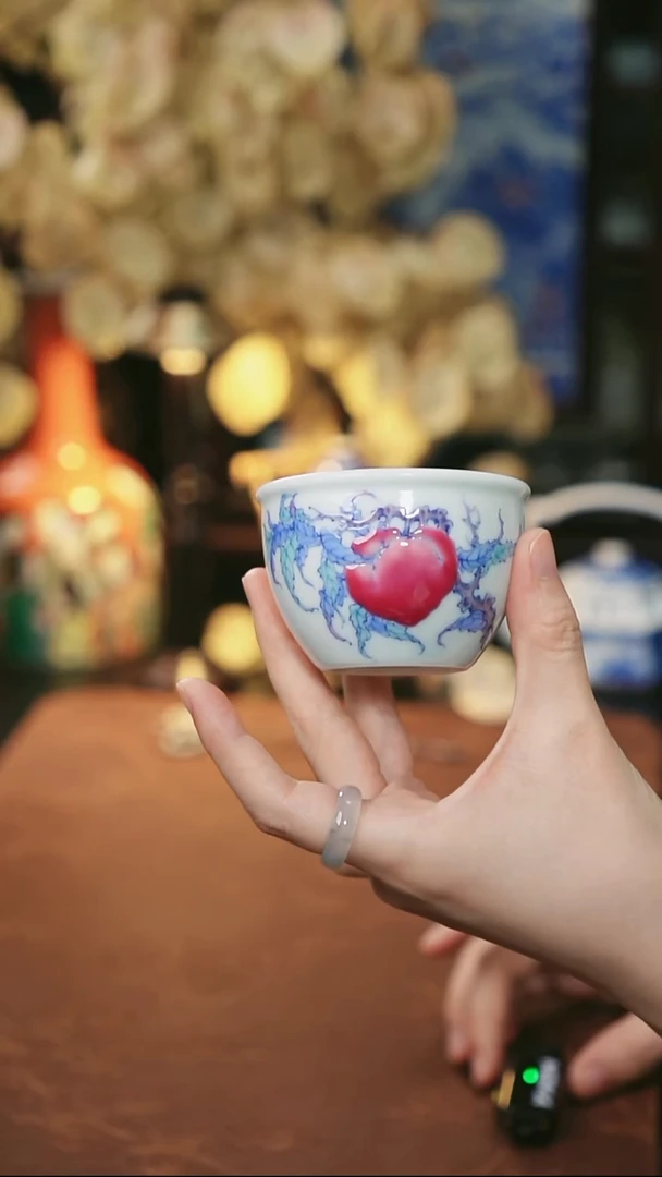 冉月 小桃子缸杯